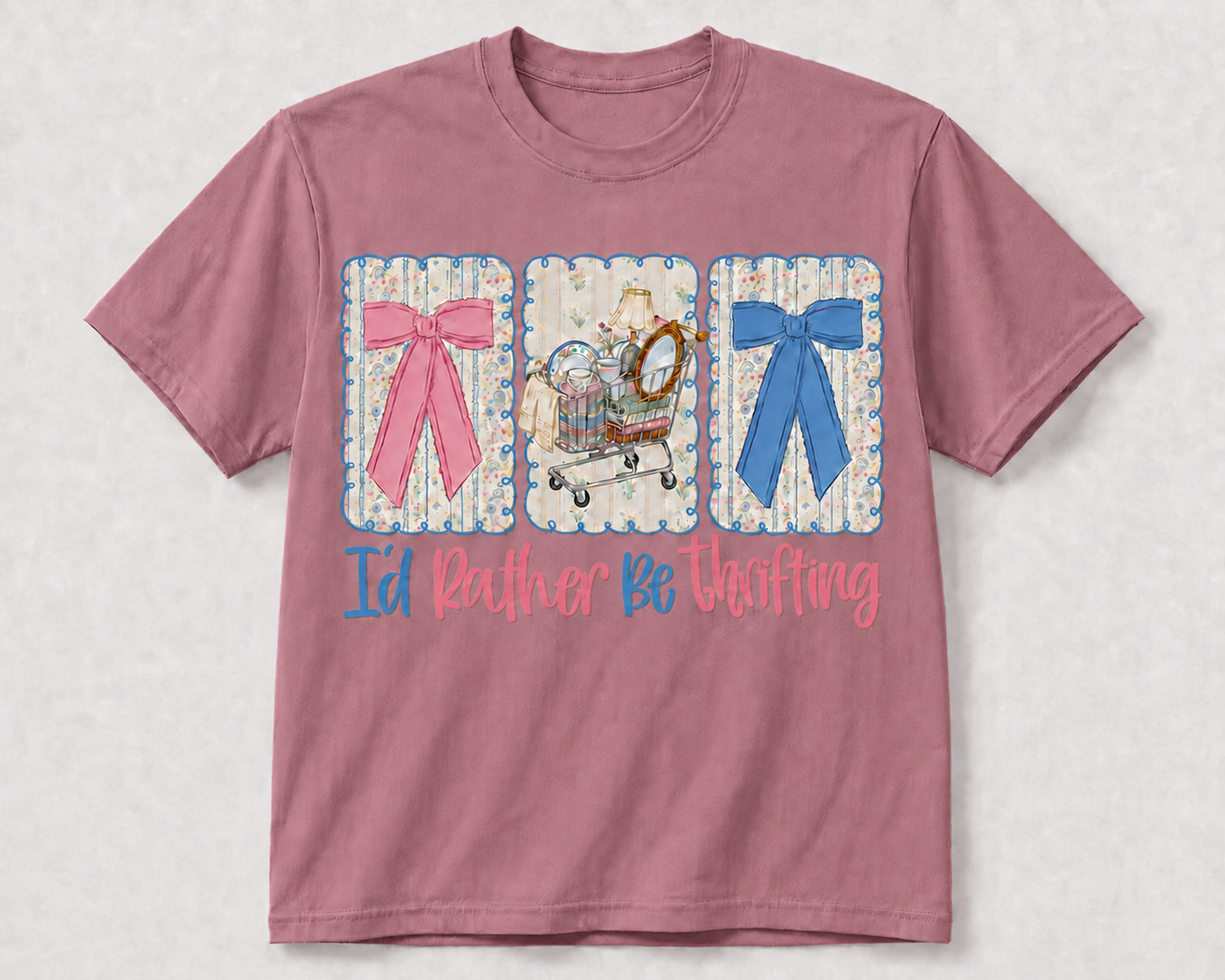 I'd Rather Be Thrifting Glitter Unisex T-Shirt