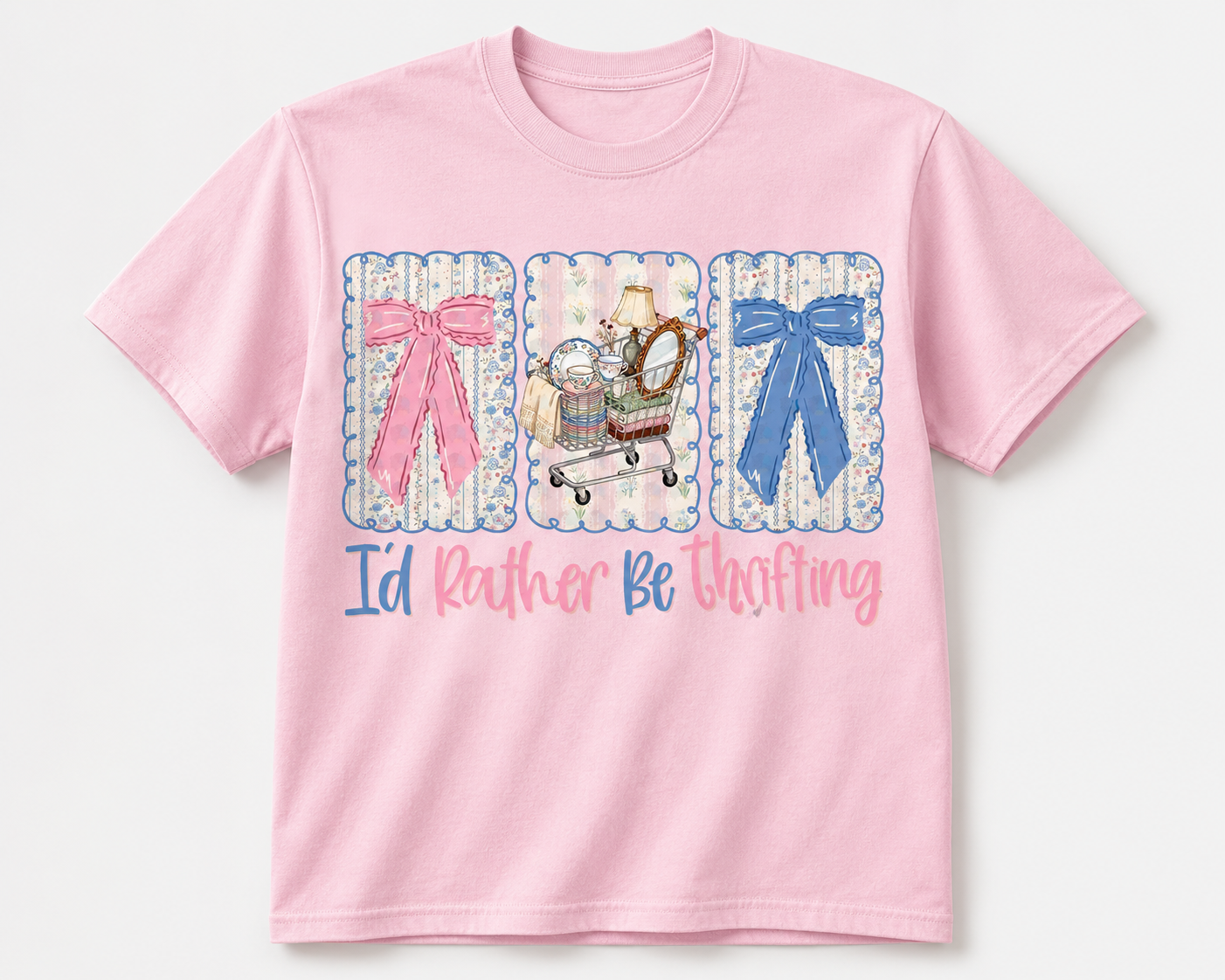 I'd Rather Be Thrifting Glitter Unisex T-Shirt