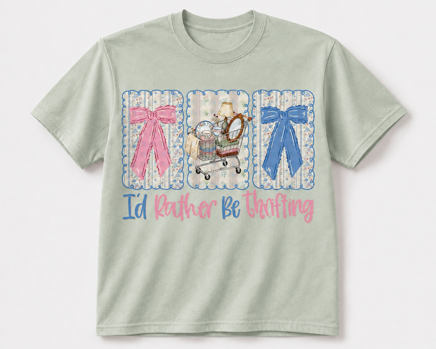 I'd Rather Be Thrifting Glitter Unisex T-Shirt