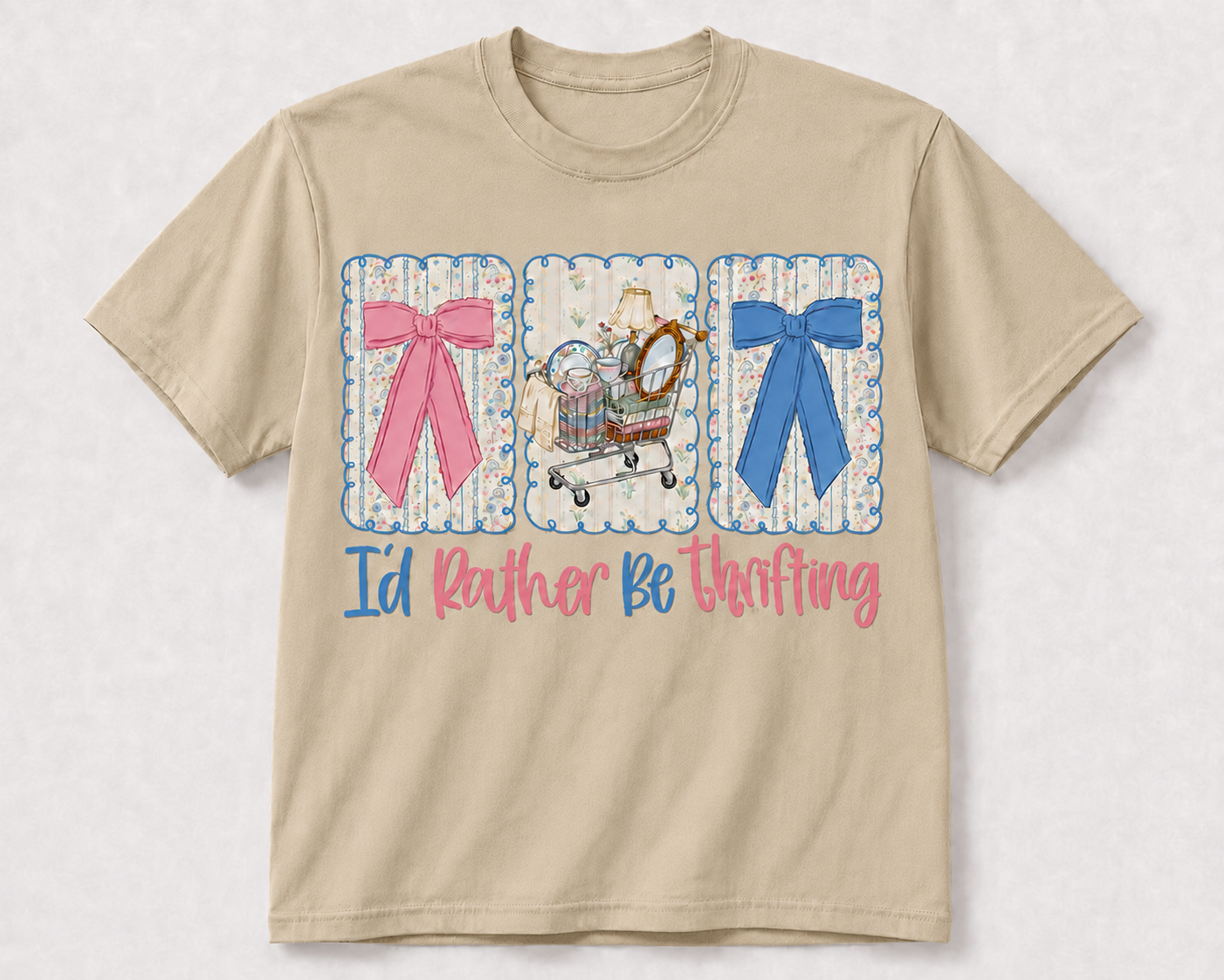 I'd Rather Be Thrifting Glitter Unisex T-Shirt