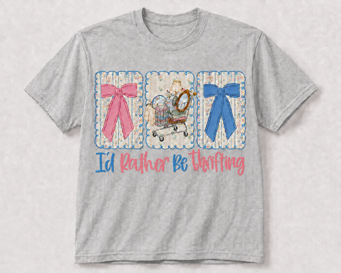 I'd Rather Be Thrifting Glitter Unisex T-Shirt