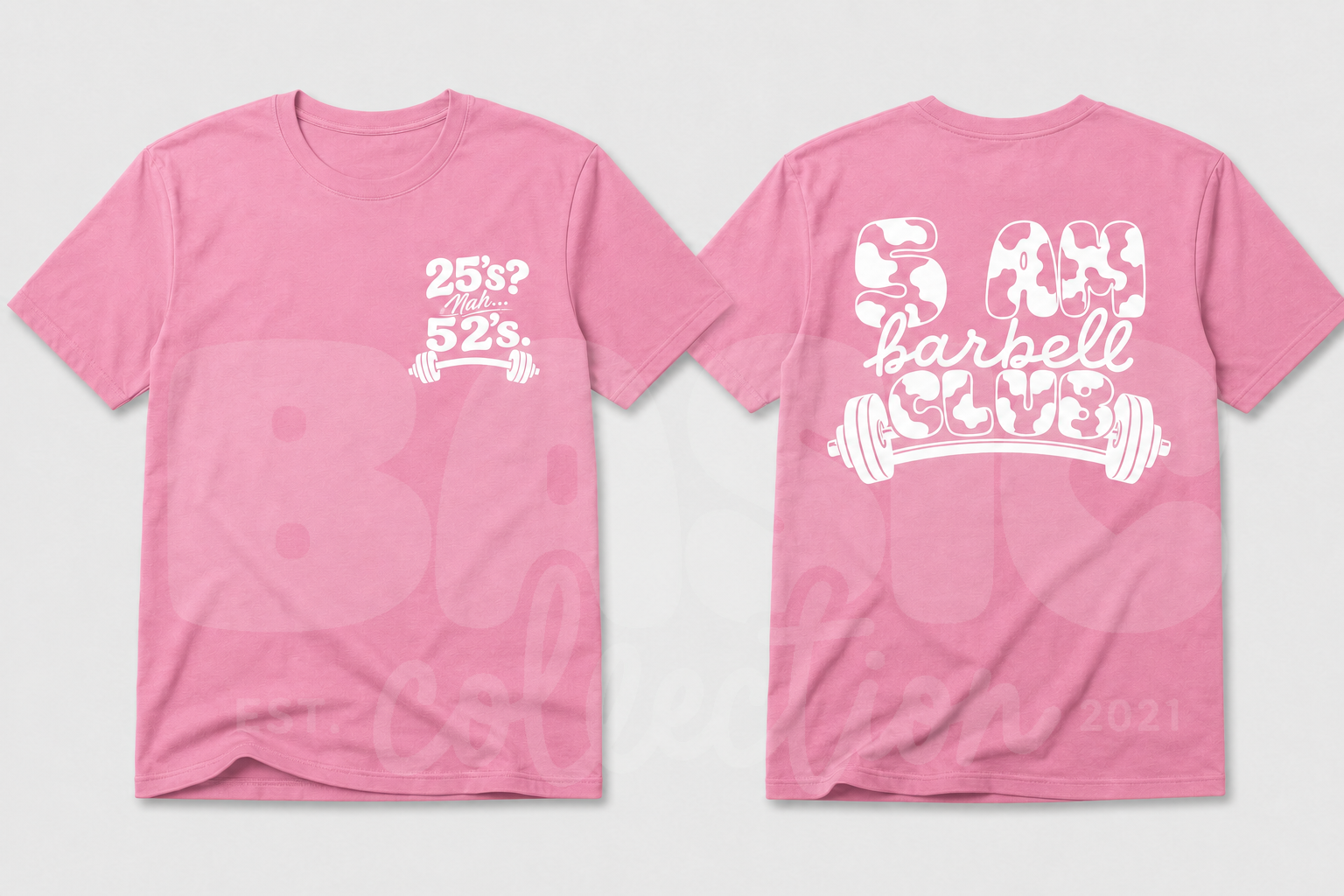 5 AM Barbell Club Unisex Shirt – Cow Print