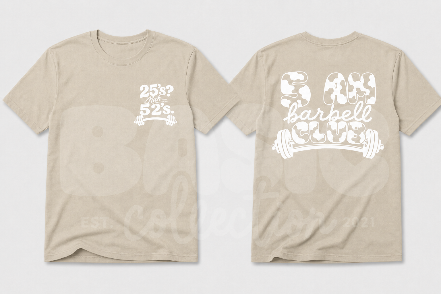5 AM Barbell Club Unisex Shirt – Cow Print
