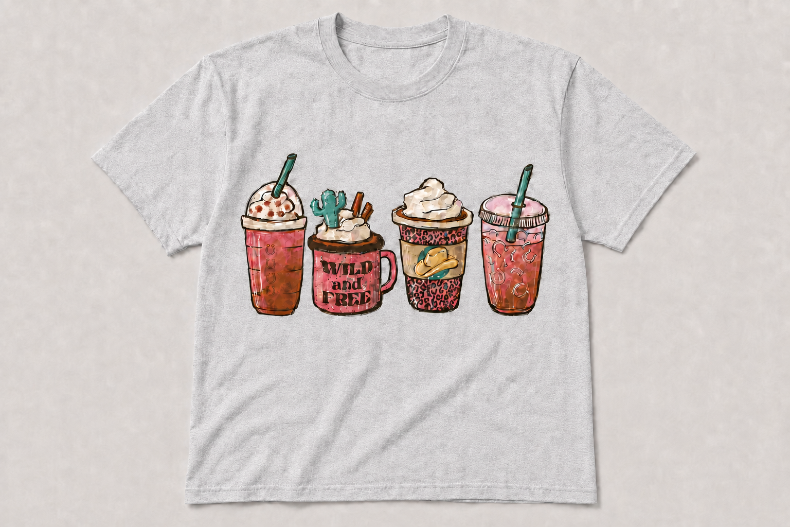 Wild and Free Glitter Coffee Unisex Shirt