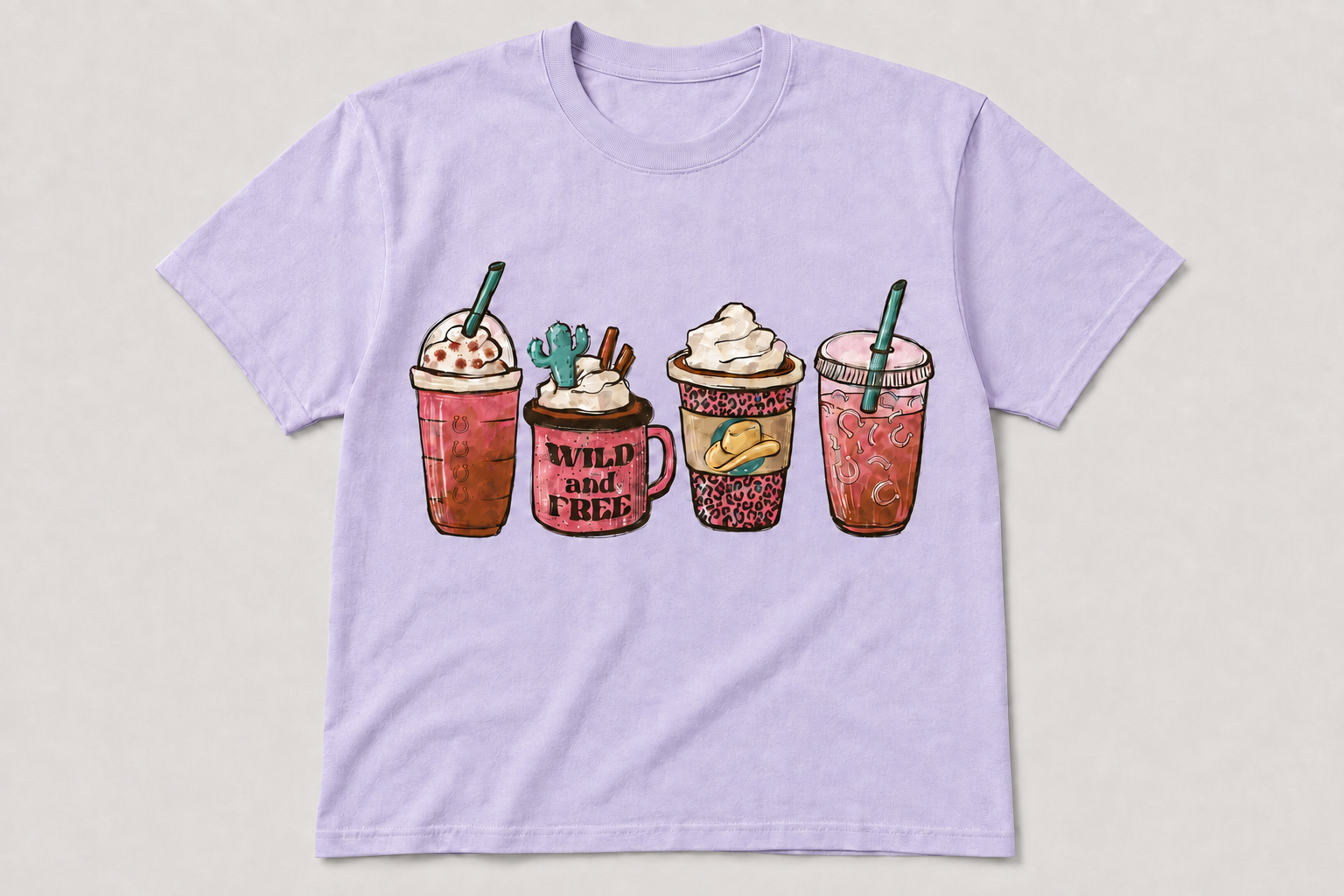 Wild and Free Glitter Coffee Unisex Shirt